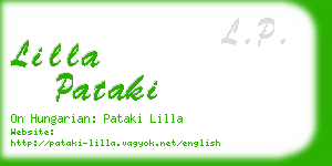 lilla pataki business card